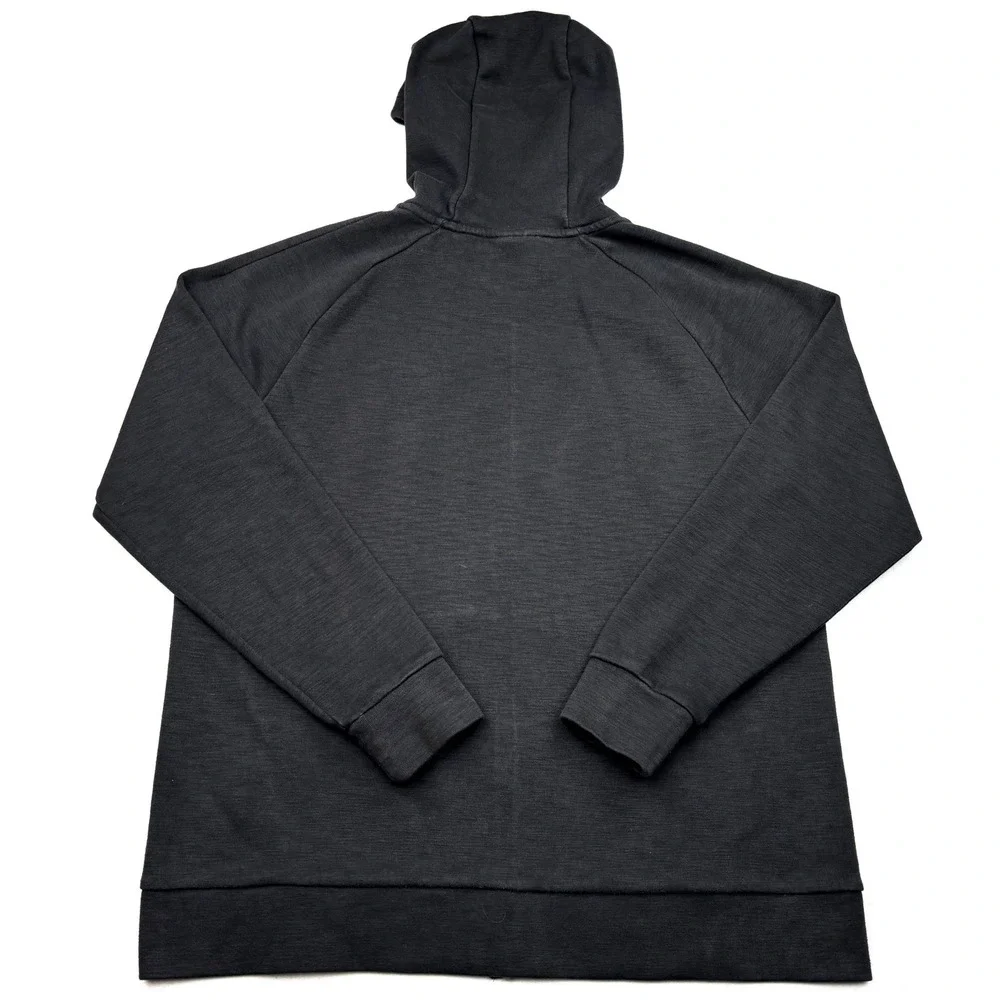 Nike Optic Fleece Full Zip Hoodie Mens XL Black Heather Sweatshirt Jacket 928475